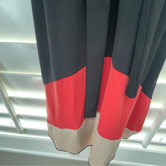 Sweet Storm Black and Red Sheath Dress with Dolman Sleeves - Picture 2 of 8